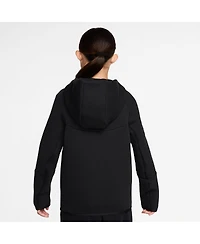 Nike Big Boys and Girls Black Usmnt Tech Fleece Full-Zip Hoodie