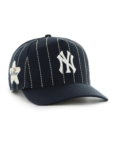 '47 Brand Men's x Rawlings Navy New York Yankees Pinstripe Hitch Adjustable Hat