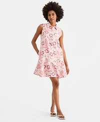 Charter Club Women's Sleeveless 100% Linen Shirtdress, Macy's Exclusive