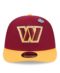 New Era Men's Burgundy/Gold Washington Commanders 2026 Nfl Draft On Stage Pre-Curved 9FIFTY Snapback Hat