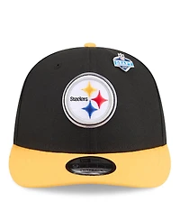 New Era Men's Black/Gold Pittsburgh Steelers 2026 Nfl Draft On Stage Pre-Curved 9FIFTY Snapback Hat