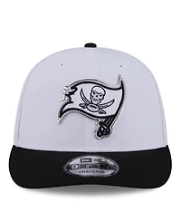 New Era Men's White/Black Tampa Bay Buccaneers 2026 Nfl Draft Pre-Curved 9FIFTY Snapback Hat