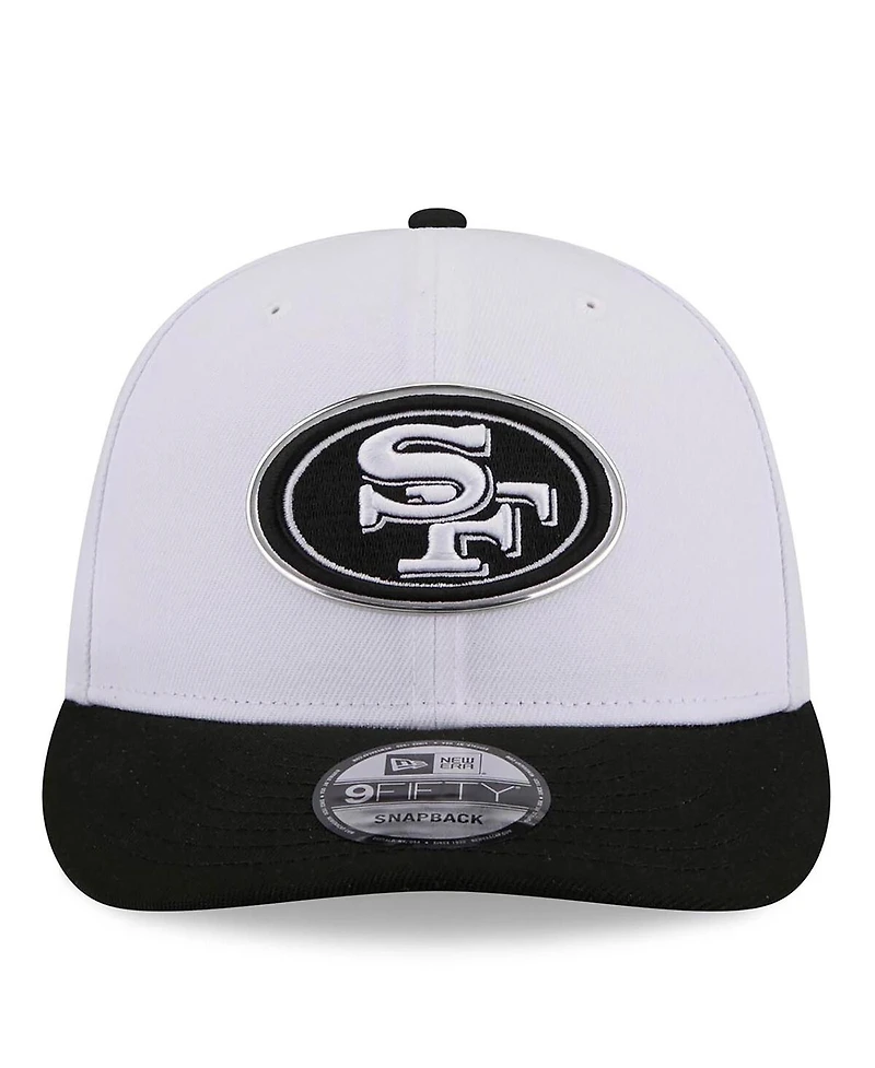 New Era Men's White/Black San Francisco 49ers 2026 Nfl Draft Pre-Curved 9FIFTY Snapback Hat