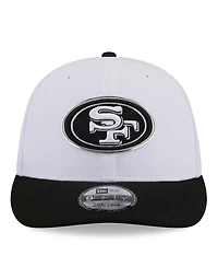 New Era Men's White/Black San Francisco 49ers 2026 Nfl Draft Pre-Curved 9FIFTY Snapback Hat