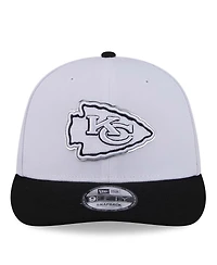 New Era Men's White/Black Kansas City Chiefs 2026 Nfl Draft Pre-Curved 9FIFTY Snapback Hat