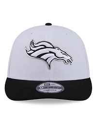 New Era Men's White/Black Denver Broncos 2026 Nfl Draft Pre-Curved 9FIFTY Snapback Hat