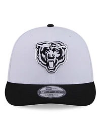 New Era Men's White/Black Chicago Bears 2026 Nfl Draft Pre-Curved 9FIFTY Snapback Hat