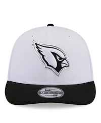 New Era Men's White/Black Arizona Cardinals 2026 Nfl Draft Pre-Curved 9FIFTY Snapback Hat