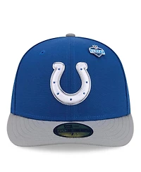New Era Men's Royal/Gray Indianapolis Colts 2026 Nfl Draft Pre-Curved 59FIFTY Fitted Hat
