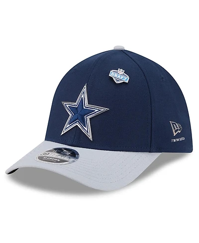 New Era Men's Navy/Silver Dallas Cowboys 2026 Nfl Draft 39THIRTY M-crown Flex Hat