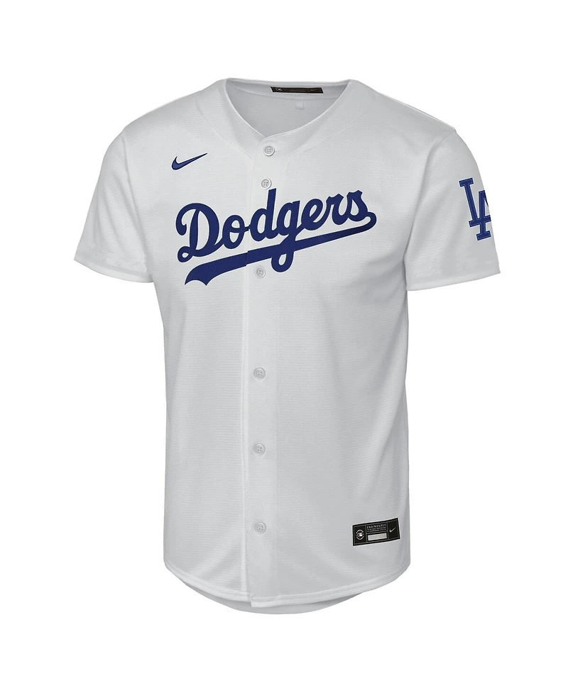Nike Big Boys and Girls White Los Angeles Dodgers Home Stadium Jersey