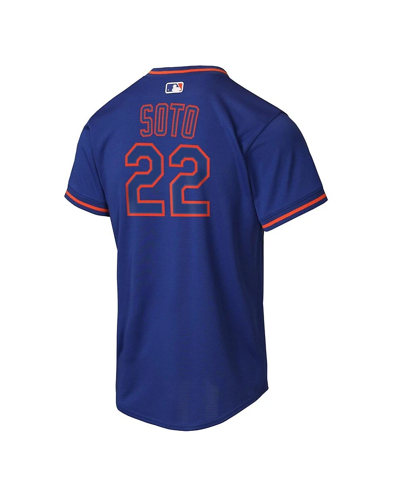 Nike Big Boys and Girls Juan Soto Royal New York Mets Alternate Replica Jersey
