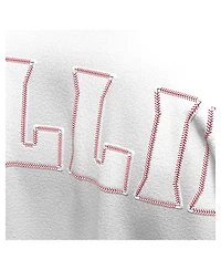 Fanatics Women's White Philadelphia Phillies Baseball Stitch Spirit Jersey Long Sleeve T-Shirt