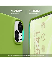 Gonez Magnetic for iPhone 15 Case Anti-Scratch Microfiber Lining Shockproof Protective Silicone Phone Cover