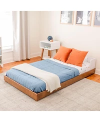Max and Lily Mid-Century Modern Twin Floor Bed