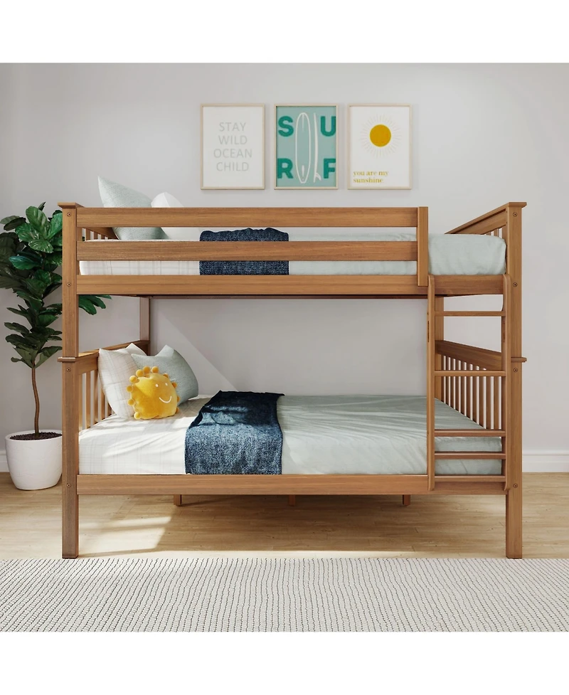 Max and Lily Classic Queen over bunk bed
