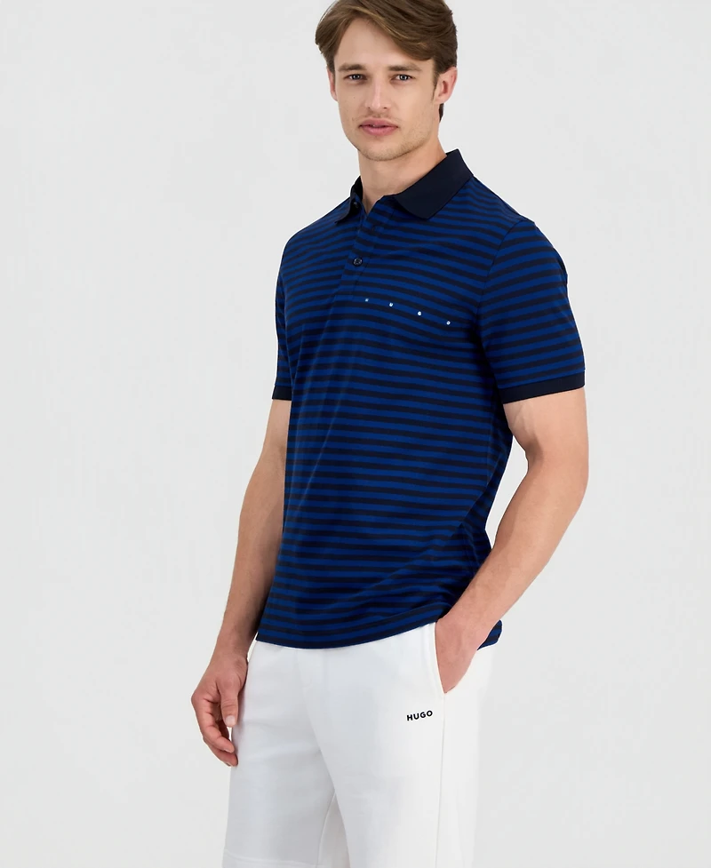 Hugo by Boss Men's Demspolo Striped Polo Shirt