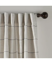Elrene Home Fashions Brighton Windowpane Plaid Blackout Window Curtain Panel