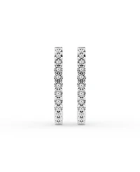 Diamond Hoop Earrings (1/4 ct. t.w.) in Sterling Silver