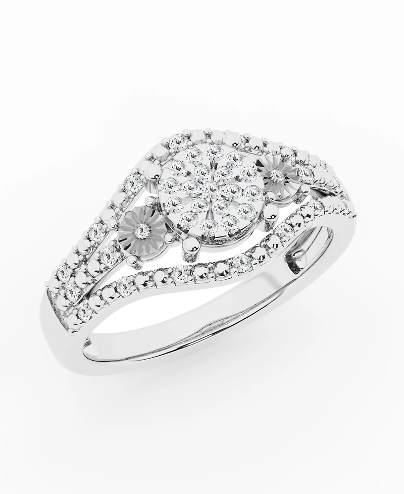 Diamond Ring (1/4 ct. t.w.) in Sterling Silver
