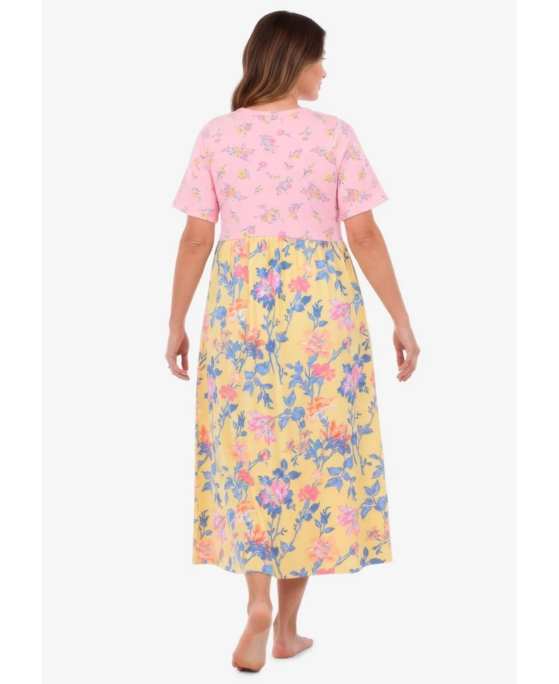 Only Necessities Women's Mixed Print Knit Lounger