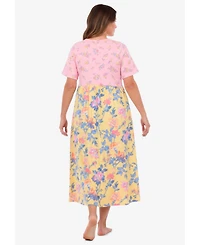 Only Necessities Women's Mixed Print Knit Lounger