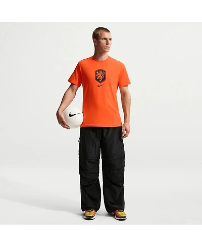 Nike Men's Orange Netherlands National Team Crest T-Shirt