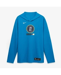 Nike Men's Blue Philadelphia Phillies City Connect Dri-fit Long Sleeve Hooded T-Shirt