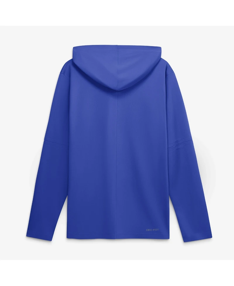 Nike Men's Royal Detroit Tigers City Connect Dri-fit Long Sleeve Hooded T-Shirt