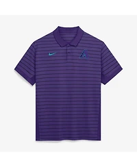 Nike Men's Purple/Black Arizona Diamondbacks Authentic Collection City Connect Striped Victory Dri-fit Polo Shirt