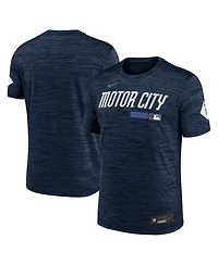 Nike Men's Navy Detroit Tigers Authentic Collection City Connect Velocity Dri-fit T-Shirt