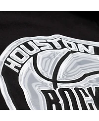 Mitchell & Ness Men's Black Houston Rockets Chrome Heritage T-Shirt