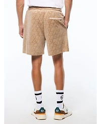Sergio Tacchini Men's Bandiera Debossed Velour Short