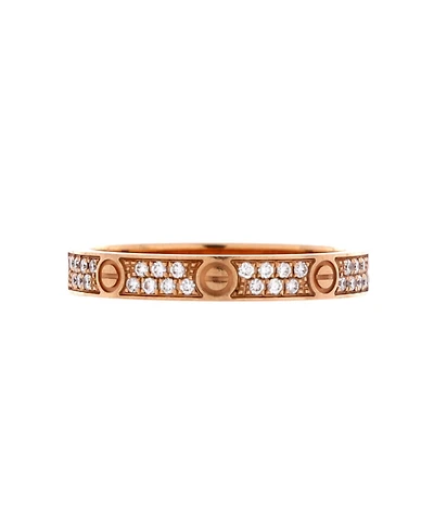 Pre-Owned Cartier Love Wedding Band Pave Diamonds Ring