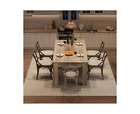 gaomon 4-6 Person 63" Farmhouse Rectangular Dining Table