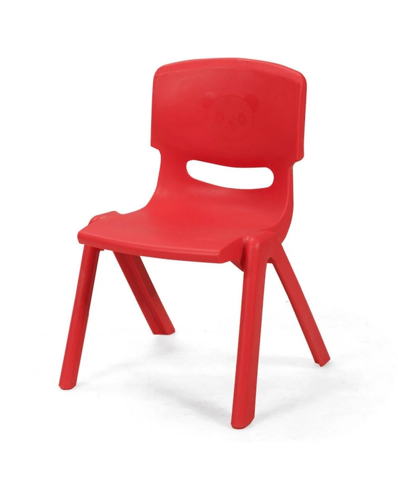 Gouun 4-Pack Stackable Pp Plastic Classroom Chairs for Kids