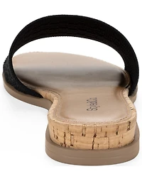 Style & Co Women's Eviee Knit Slip-On Slide Sandals, Macy's Exclusive