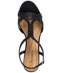 Style & Co Women's Ginnyy Evening Kitten Heel Sandals, Macy's Exclusive