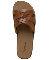 Style & Co Women's Maggiee Twist Strap Flat Sandals, Macy's Exclusive