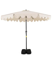 Slickblue Outdoor Patio Umbrella with Stable Weighted Base and Sandbag Anchors