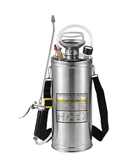 Sugift 2Gal Stainless Steel Sprayer, 20" Wand, Adjustable Nozzle for Gardening