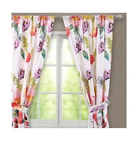 Greenland Home Fashions Watercolor Dream Window Panel Pair 84"