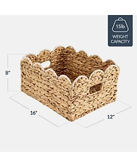 Best Choice Products Scalloped Shelf Baskets, Woven Storage Bins