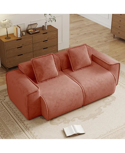 Rainsken Elegant Velvet Deep Seat Loveseat