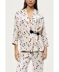 Nocturne Women's Printed Wrap Jacket