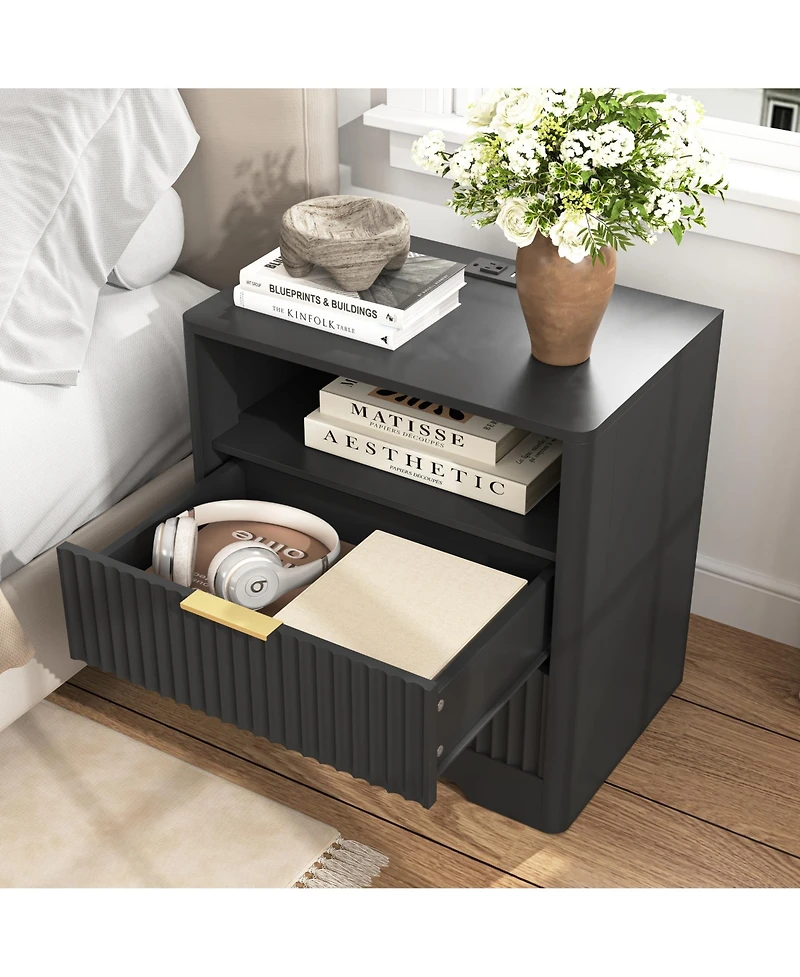 Rainsken Functional Bedside Cabinet