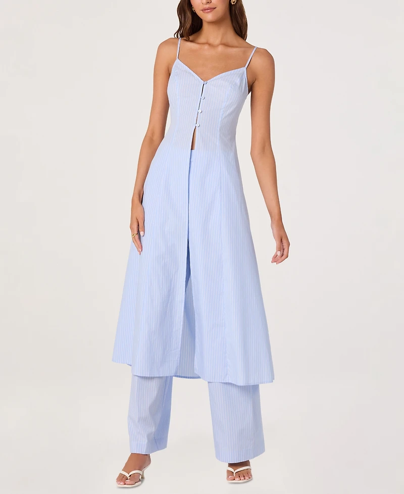 Astr the Label Women's Rena Sleeveless Cotton Tunic Top