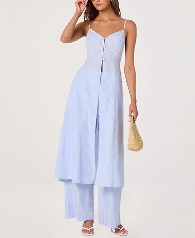 Astr the Label Women's Rena Sleeveless Cotton Tunic Top