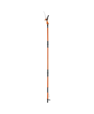 Sugift Manual Pole Saw, 7.3-27 ft Extendable Tree Pruner with Steel Blade for Branch Trimming