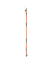 Sugift Manual Pole Saw, 7.3-27 ft Extendable Tree Pruner with Steel Blade for Branch Trimming